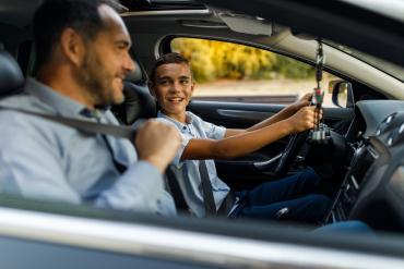 Instructor with student